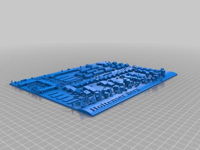 3D model with buildings - Goettingen