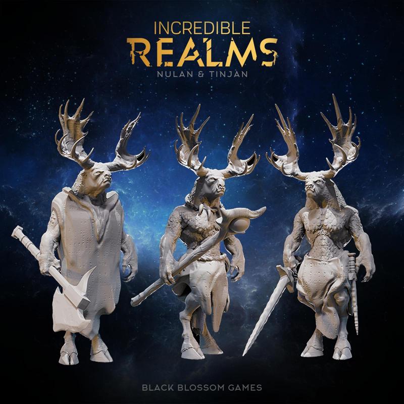 IR01M014 Elk Monsters :: Incredible Realms Nulan & Tinjan