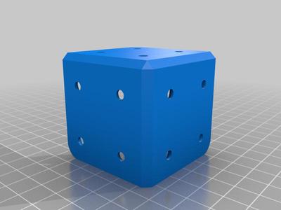 Bracket 3x90degr 50x50x50mm  (2"x2"x2")   