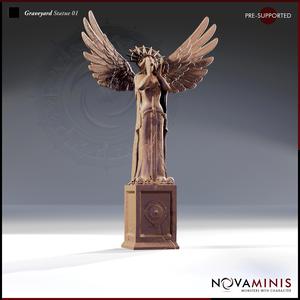 Graveyard Statue 01