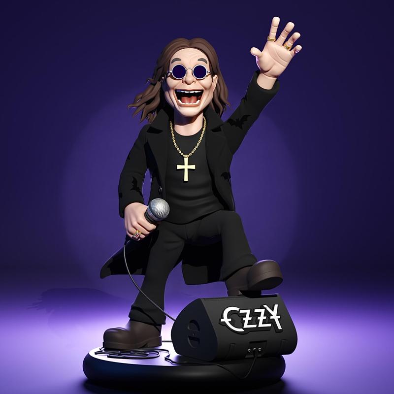 Stylized Ozzy Osbourne Tribute