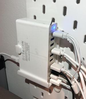 IKEA Skadis Holder for USB Power Station