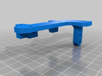 Stealthburner mount for Micro Swiss Direct Drive Extruder configured for Linear Rail System