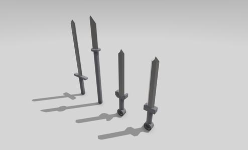 L.E.G.O. Swords set of 4