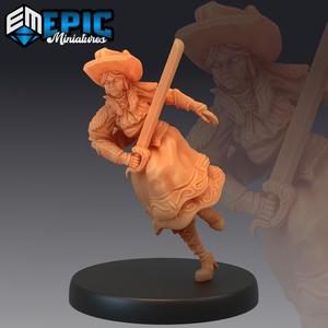 Lady Roseheart Attacking / Legendary Sword Woman / Female Musketeer