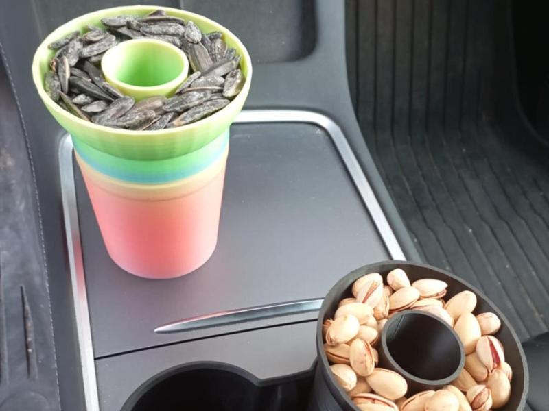 Pistachio cup for Tesla cupholder