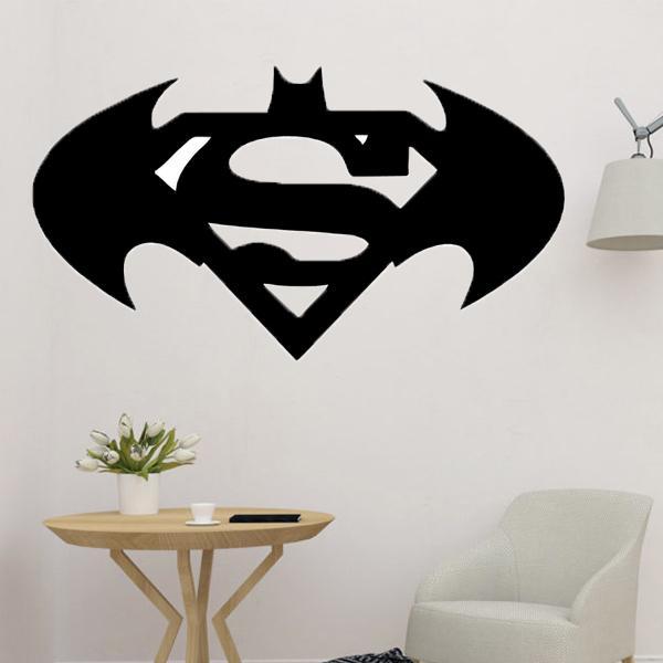 Superman and Batman Wall Decor