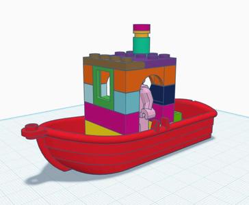 Block Benchy Lego Inspired   