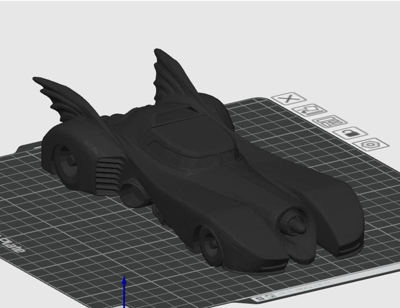Batmobile 3D Model – Printable STL & 3MF Fan Car Inspired by Batman | Display Toy for FDM & Resin Printers