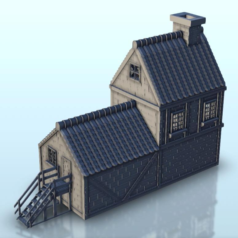 House 38 - Architecture Urban Scenery Modern WWII Napoleonic War of the Rose