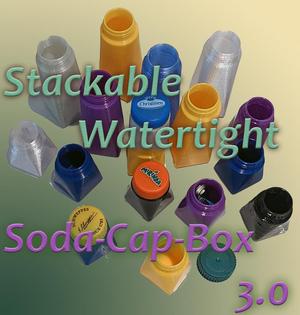 Stackable Watertight Soda Cap Box 3.0