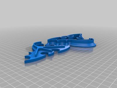 Dragon cookie cutter