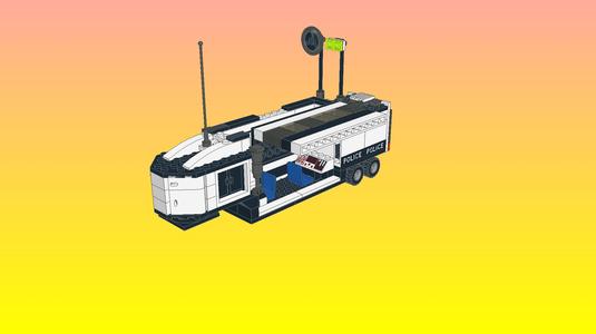 NotLego Lego Police Trailer Model 128