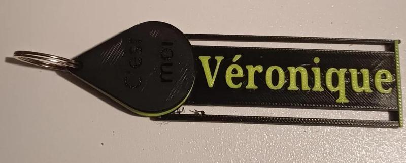 Key ring with shopping trolley token   