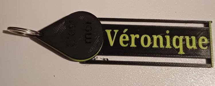 Key ring with shopping trolley token   