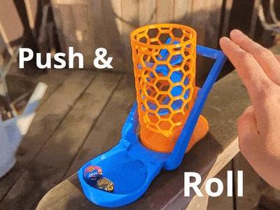 push & roll - Automatic dice tower - carbon style +f3d files   