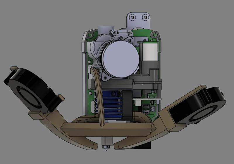 Dual 5015 Chromahead Fan Duct   