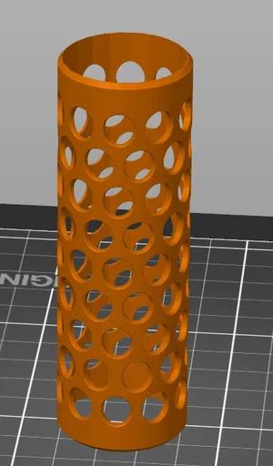 Silencer sleeve with with holes   