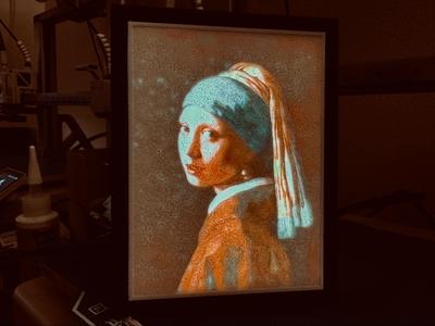 Vermeer's "Girl with a Pearl Earring" Color Litho