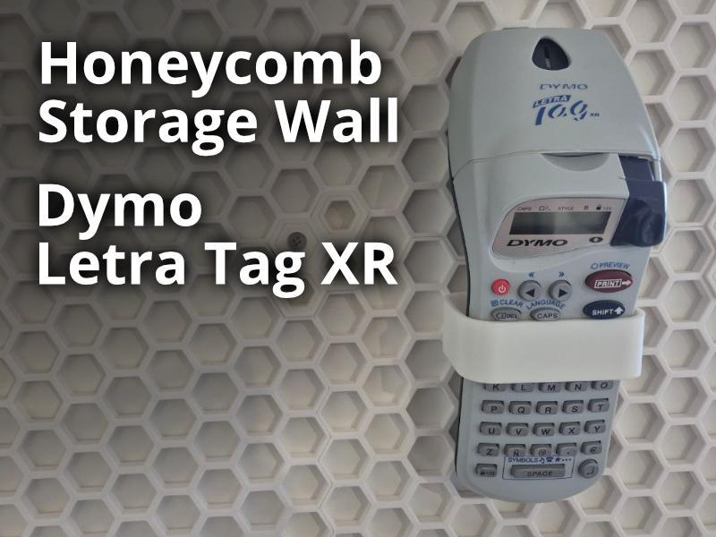 Dymo Letra Tag XR Holder - Honeycomb Storage Wall