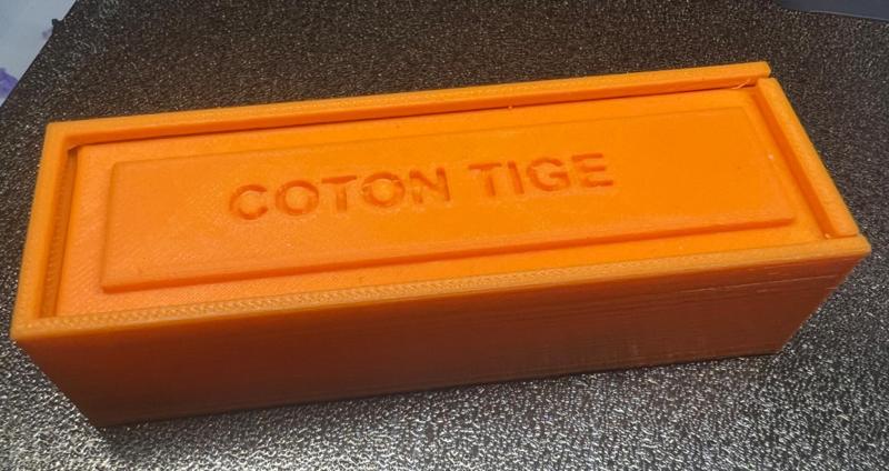 Modeling cotton swab box