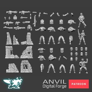 Jungle Fighter Marines - Anvil Digital Forge January 2022