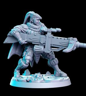 Muacaitl (modern tribal monster-hunter) - 32mm - DnD