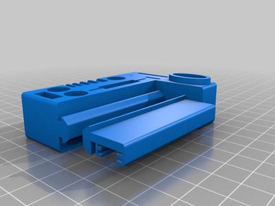 Ender 3 Pro tool holder with LED slot end cap