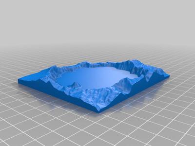 Crater Lake geographical terrain