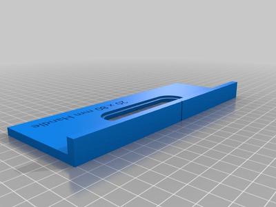 Router Template - Oval Handle 20 x 80 mm