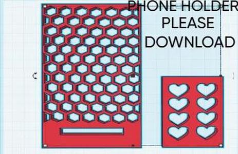 Valentines phone holder   