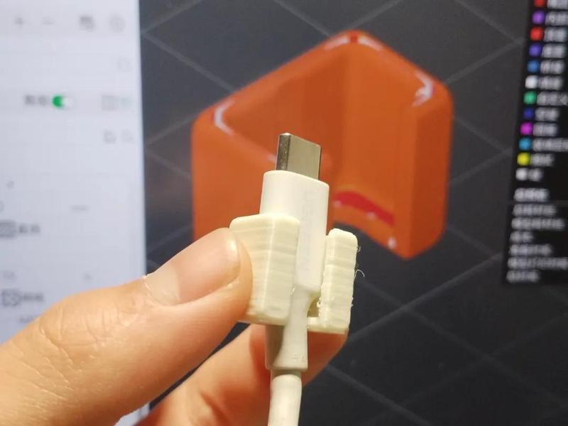 Charging cable/data cable desktop portable organizer Weighing only 1.54 grams! 10-minute print! Solves data cable damage problems! No supports needed!