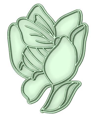Flower with bee cookie cutter