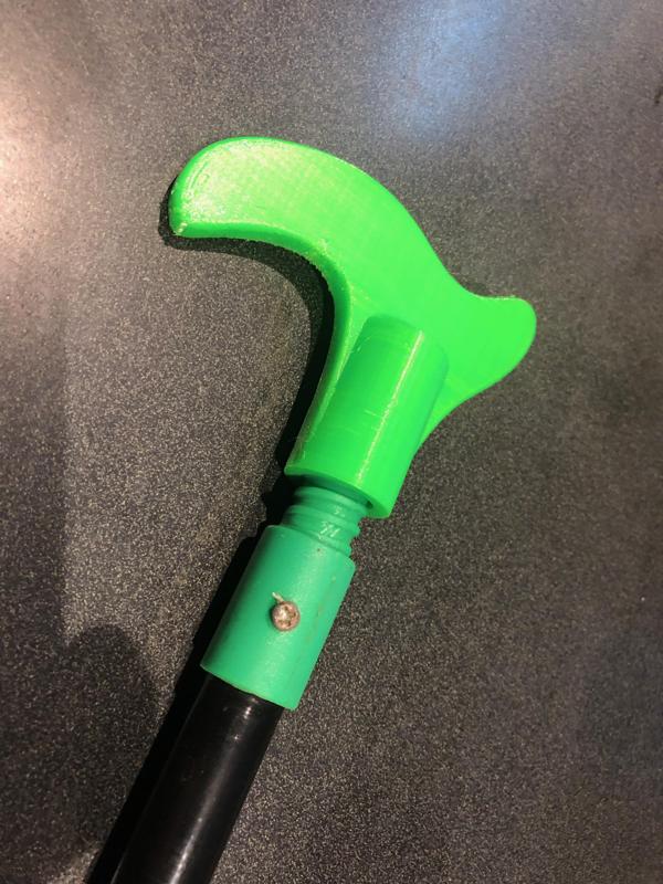 Push_Pull adaptor for telescoping pole