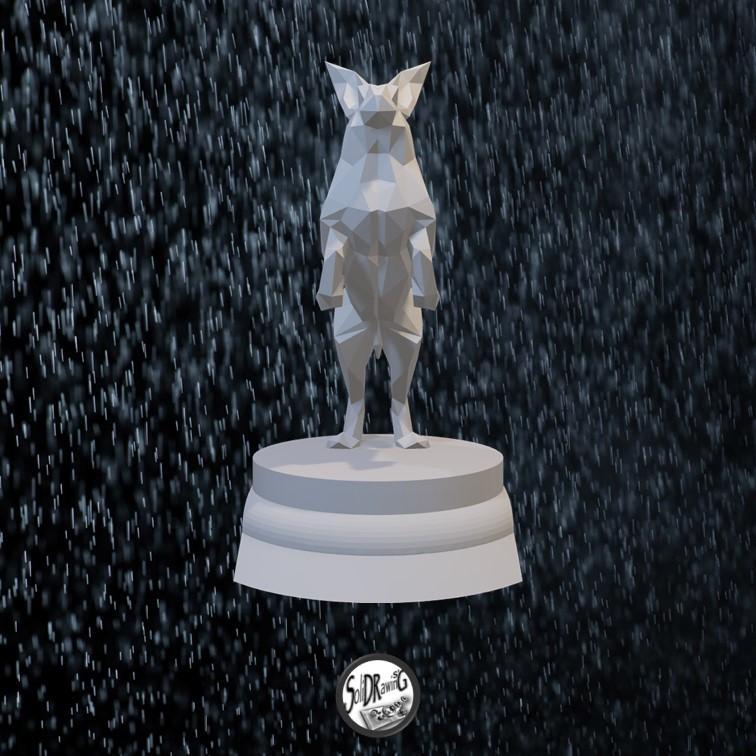 Fast Rabbit - LowPoly - Bust - Full - Perfect Design - Easy Print - Decor - SoliDRawinGS0554