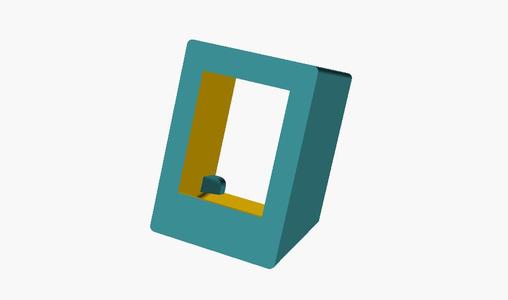 Krabička pro LCD 2.4" vertikální (BOX for LCD 2.4" vertical) - OpenSCAD parametrizable