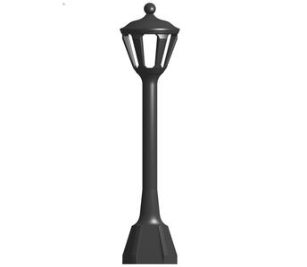 Lamp post 140mm tall, hollow (for LEDs)