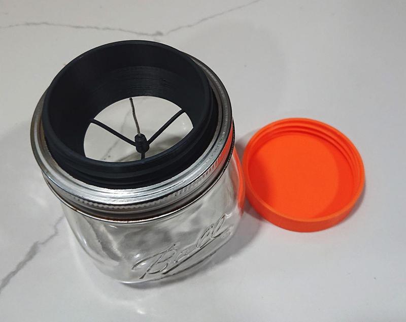 Mason Jar Debowler / Ashtray with Lid