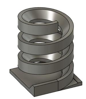 Spiral pencil holder