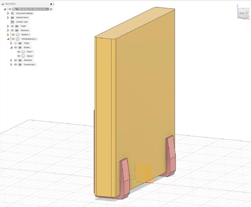 Wall mount for Swisscom Internet Box 3/4