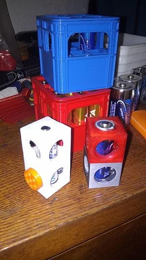 Batterie AA Zellen- Stabgehäuse Pro K_Klotz Stab 24mm*24mm*48mm mit 16mm Bohrungen