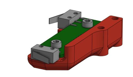 Voron XY-endstop pod for microswitch PCB, 3mm extra space