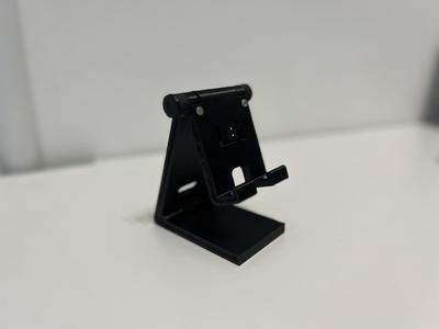 Modified version of a phone stand with LX text