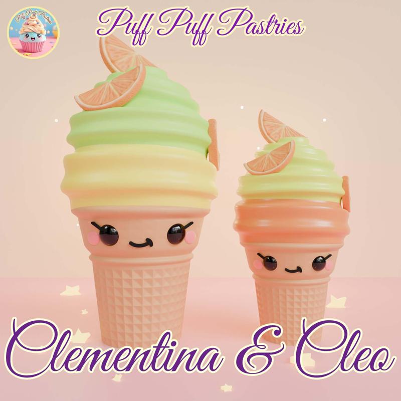Kawaii Ice cream Clementina and Cleo