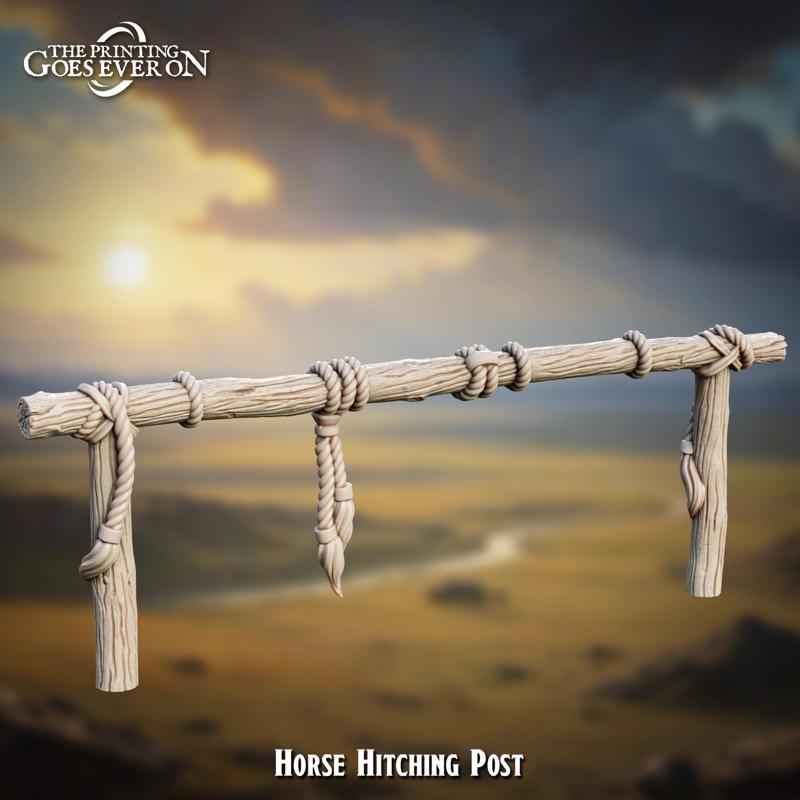 Horse Hitching Post - Presupported