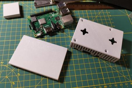 Raspberry Pi 3B wall mount blind cover, mount any orientation