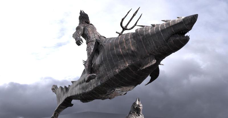 King of Atlantis Shark Mount 3