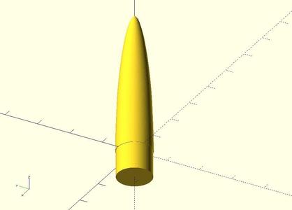 Estes Mega Der Red Max (MDRM) nosecone