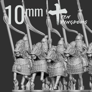 10mm Jurchen-Jin Armoured Spear Armoured Horse