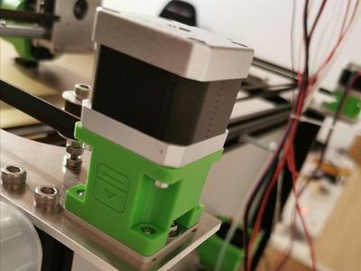 Noise Reducing Stepper Motor Mount WITHOUT Belt Tensioner